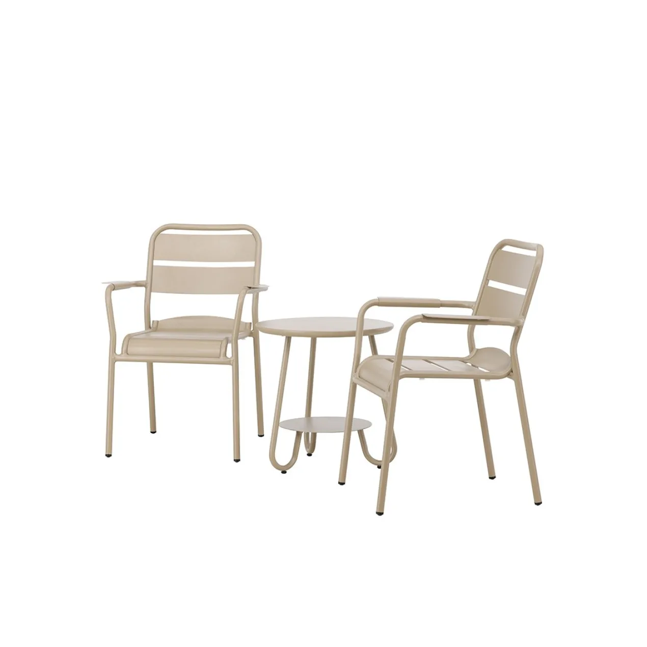 Tuin bistroset Caro aluminium Beige