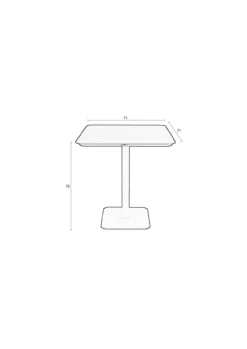 Tuin bistro tafel vondel 71x71 zwart