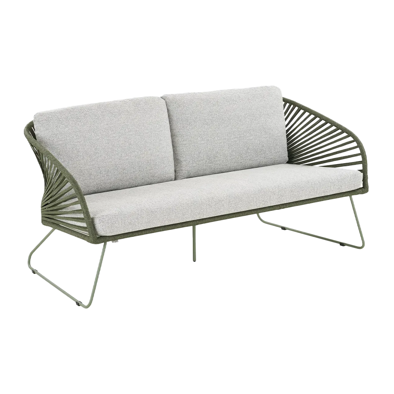 Tuin loungeset Mischa 5-delig - met zitkussens Groen
