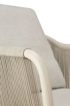 Tuinstoel Capitan met armleuning sand/koord