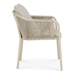 Tuinstoel Capitan met armleuning sand/koord