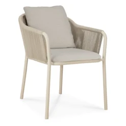 Tuinstoel Capitan met armleuning sand/koord
