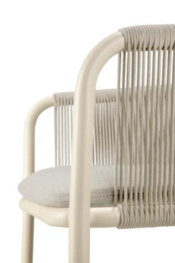 Tuinstoel Capitan met armleuning sand/koord