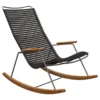 Tuinstoel Click rocking chair zwart