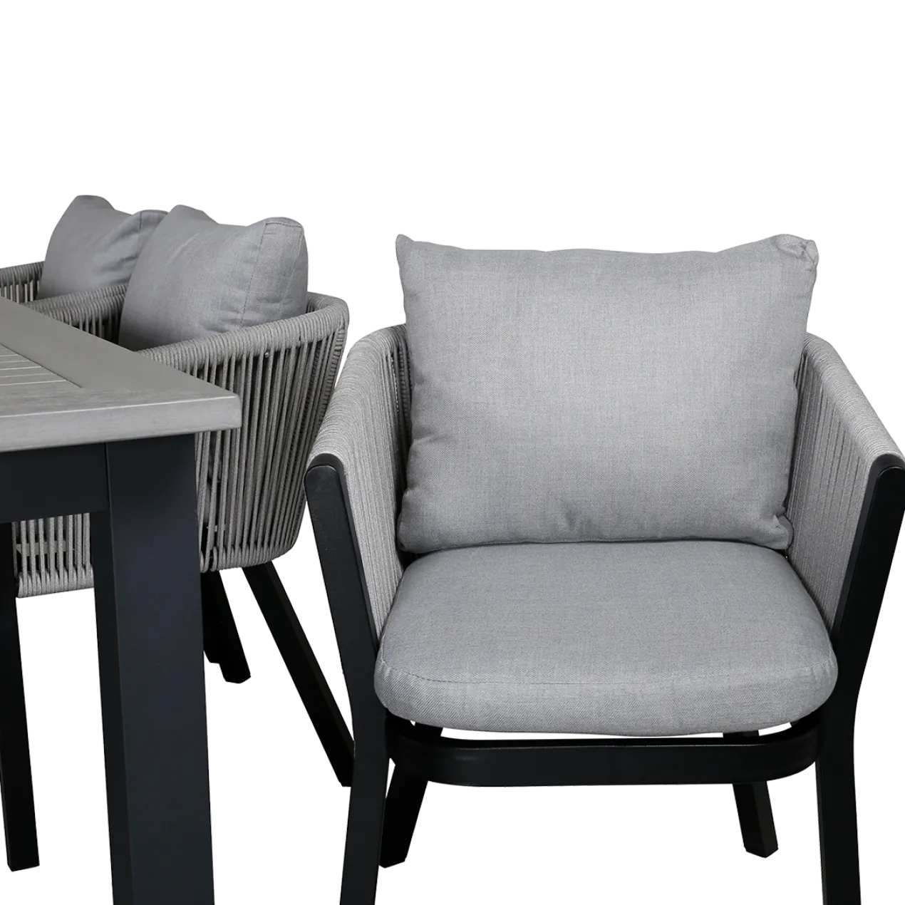 Tuinstoel Elly - set van 2 Zwart