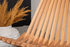 Tuinstoel Frida naturel inclusief hoofdkussen