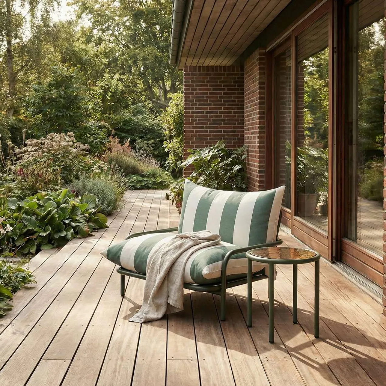 Tuinstoel Mollis lounge chair renesse olive