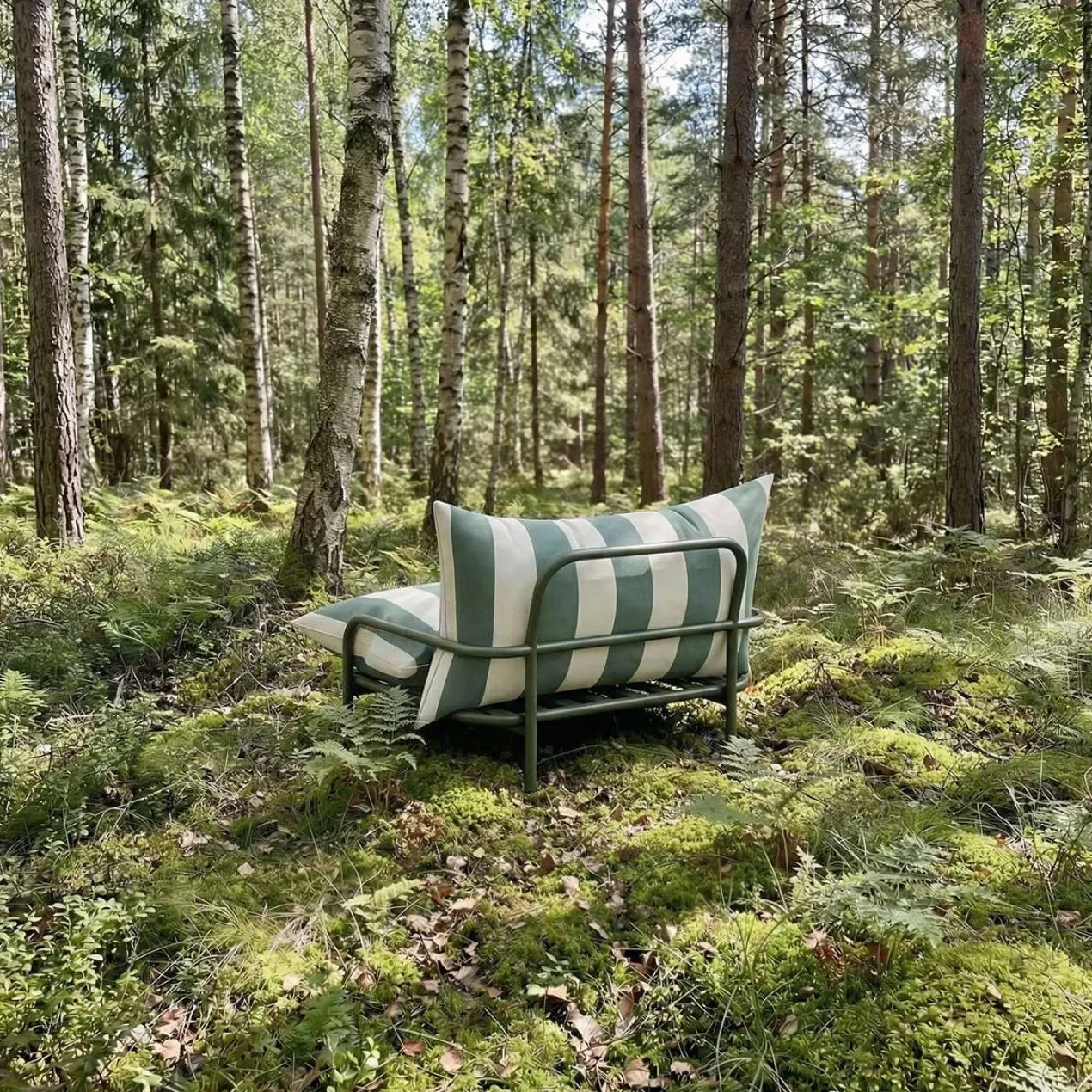 Tuinstoel Mollis lounge chair renesse olive