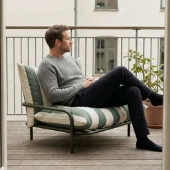 Tuinstoel Mollis lounge chair renesse olive