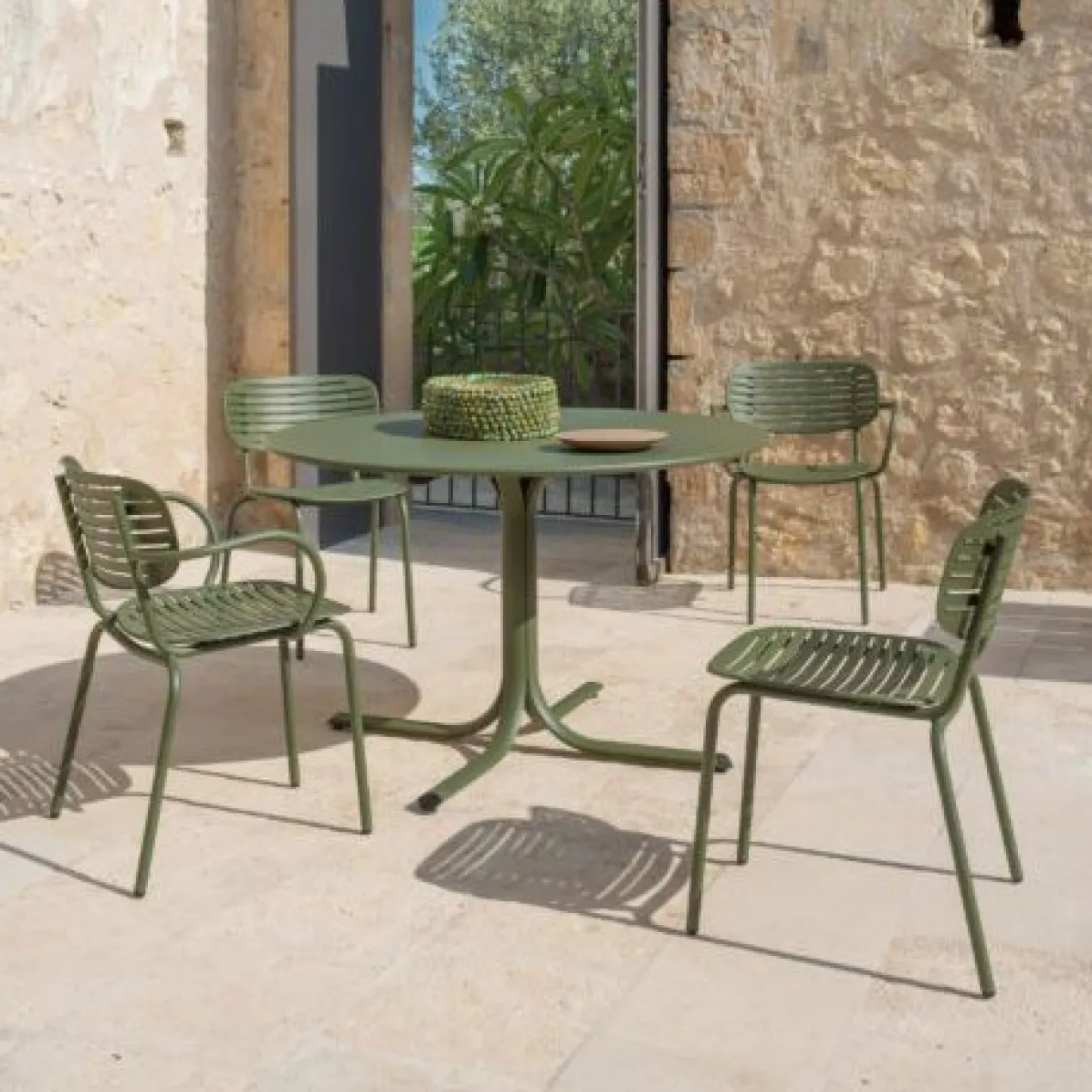 Tuinstoel Mom grijs/groen