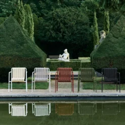 Tuinstoel Palissade Cord Dining met armleuning anthracite