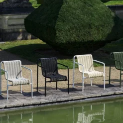 Tuinstoel Palissade Cord Dining met armleuning anthracite