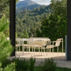 Tuinstoel Palissade Cord Dining met armleuning cream white