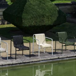 Tuinstoel Palissade Cord Dining met armleuning cream white