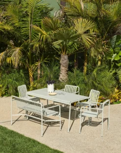 Tuinstoel Palissade Dining met armleuning sky grey