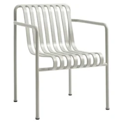 Tuinstoel Palissade Dining met armleuning sky grey