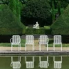 Tuinstoel Palissade met armleuning cream white