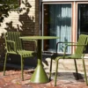 Tuinstoel Palissade met armleuning olive