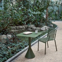 Tuinstoel Palissade met armleuning olive