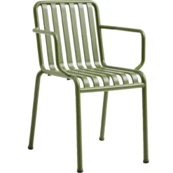 Tuinstoel Palissade met armleuning olive