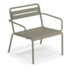 Tuinstoel Star lounge grijs/groen