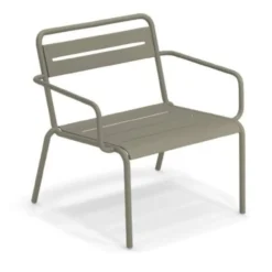 Tuinstoel Star lounge grijs/groen