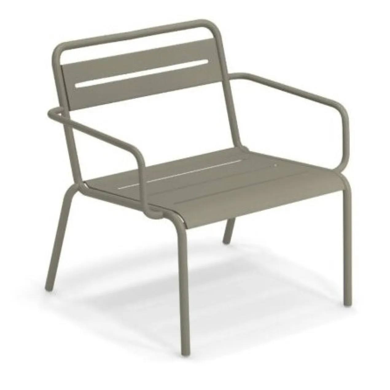Tuinstoel Star lounge grijs/groen