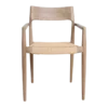 Tuinstoel Verano met armleuning naturel