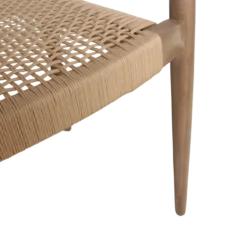 Tuinstoel Verano met armleuning naturel
