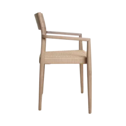 Tuinstoel Verano met armleuning naturel