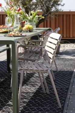 Tuinstoel Vondel met armleuning zwart