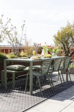 Tuinstoel Vondel met armleuning zwart