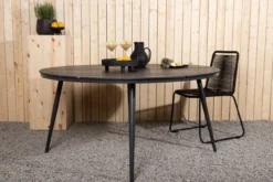 Tuintafel Aaron polywood zwart Zwart