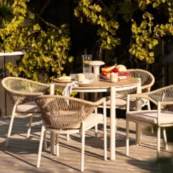 Tuintafel Aliana zand Ø90 cm