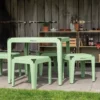 Tuintafel Bended 90x90 grey blue