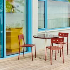 Tuintafel Ceramic Table Ø70 cm bordeaux