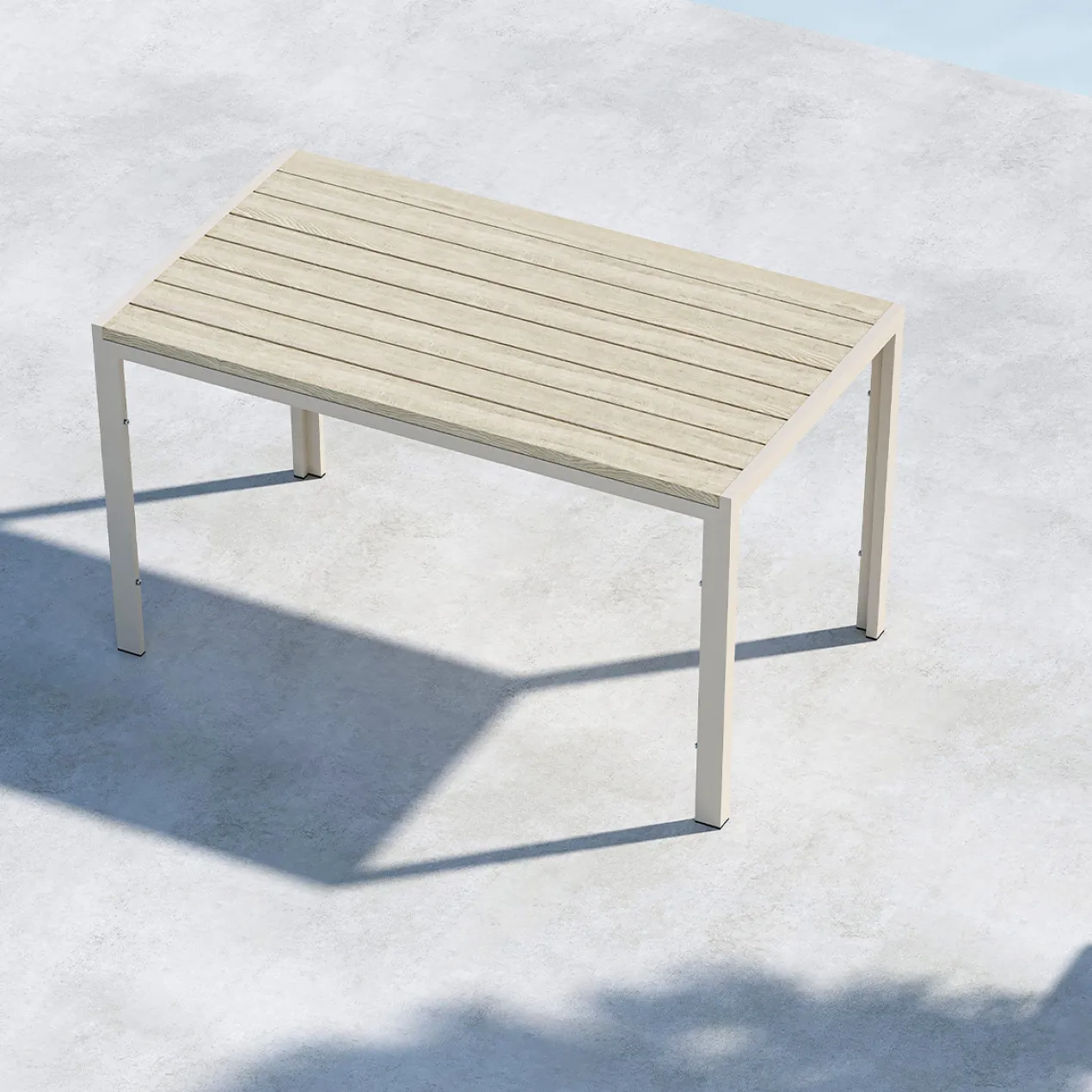 Tuintafel Joas beige 140x80 cm