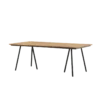Tuintafel Joshua - met houten blad Zwart