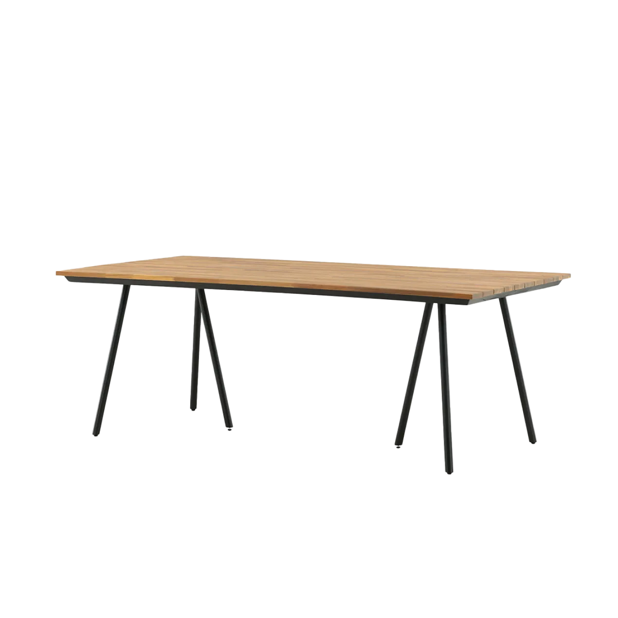 Tuintafel Joshua - met houten blad Zwart