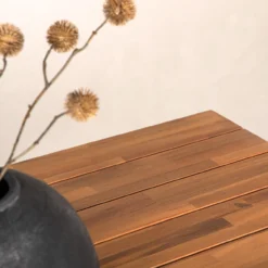 Tuintafel Joshua - met houten blad Zwart