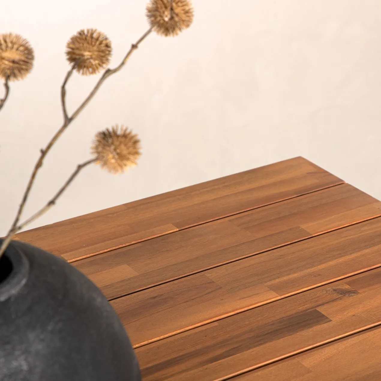 Tuintafel Joshua - met houten blad Zwart