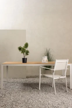 Tuintafel polywood Aaron - 205 x 90 cm Bruin