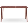 Tuintafel Ruben bordeaux 140x70x75