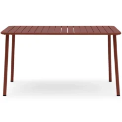 Tuintafel Ruben bordeaux 140x70x75