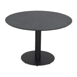 Tuintafel Sieb zwart Ø110 cm