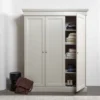 Tuve bijzettafel hout bruin/zwart