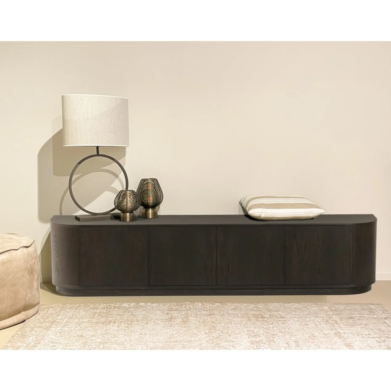 Tv-meubel Arlo Espresso Staand 220 cm