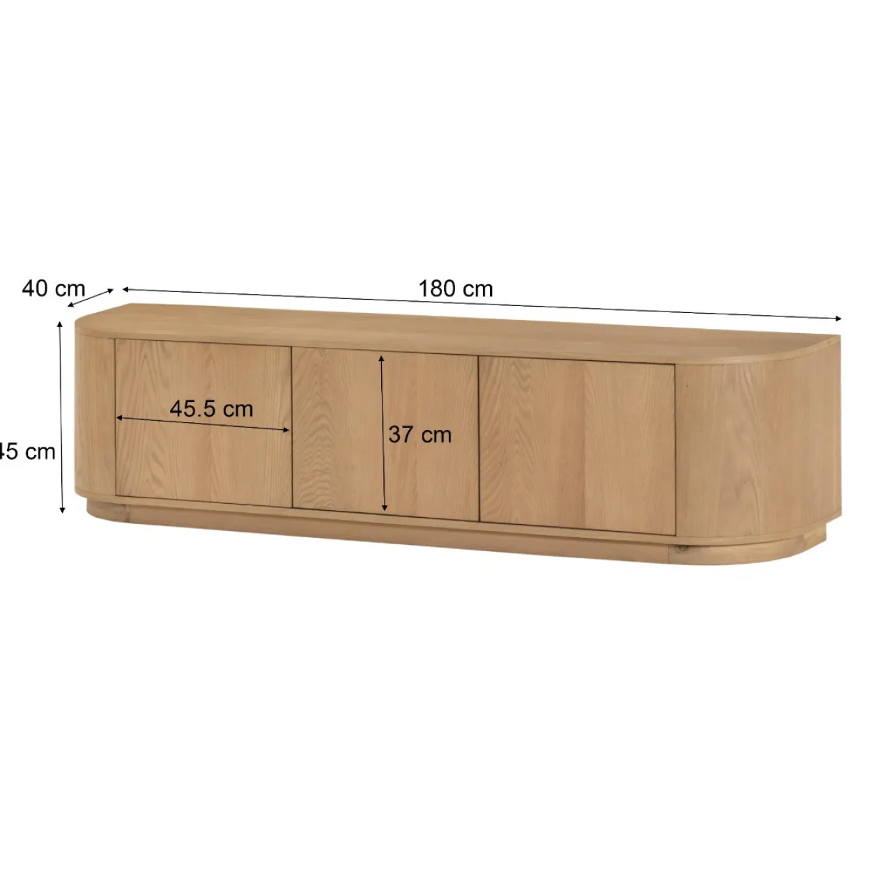 Tv-meubel Arlo Naturel Staand 180 cm