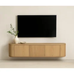 Tv-meubel Arlo zwevend naturel 180 cm