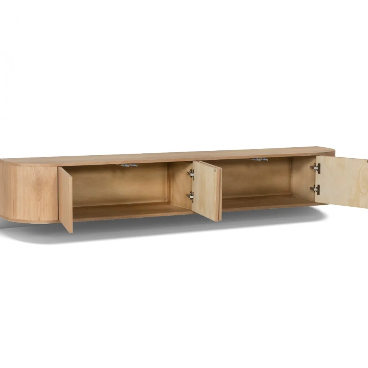 Tv-meubel Arlo zwevend naturel 220 cm